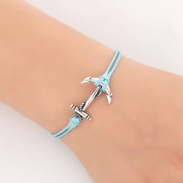 bracelet turquoise ancre marine