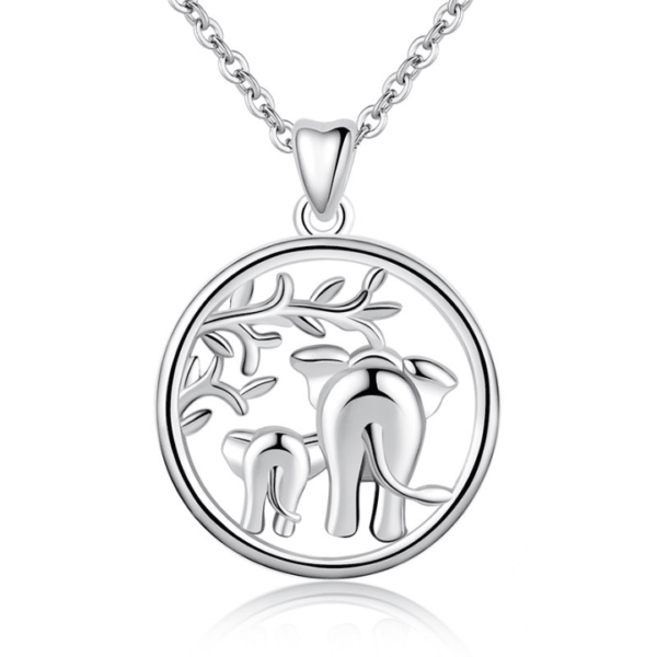 Pendentif éléphant en argent