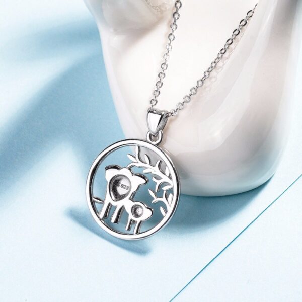 Pendentif éléphant en argent fille