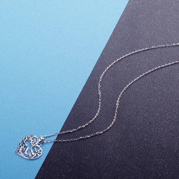pendentif argent oiseaux dans un coeur pas cher