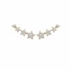 Boucles d'oreilles contour de lobe étoiles plaqué or