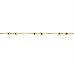 Bracelet fin perlé Cynthia plaqué or