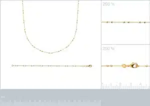 Bracelet fin perlé Cynthia plaqué or femme