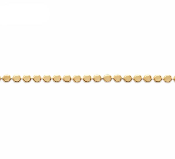 Bracelet pastilles plaqué or