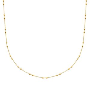 Collier fin perlé Cynthia plaqué or