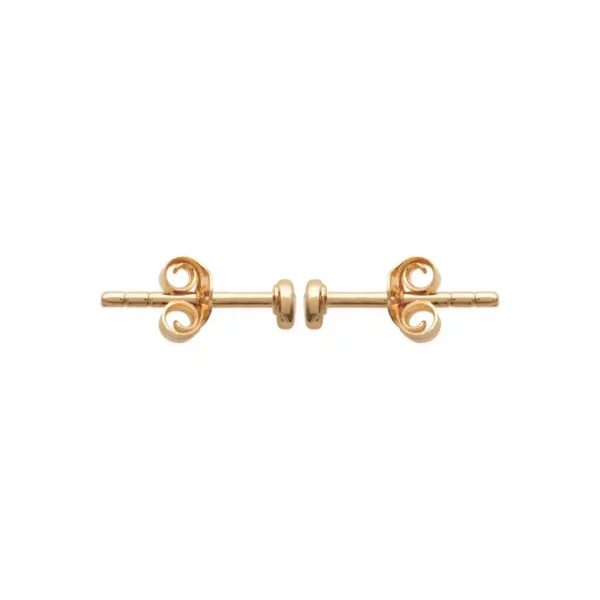 Puces d'oreilles zircon plaqué or