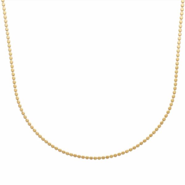 collier pastilles plaqué or