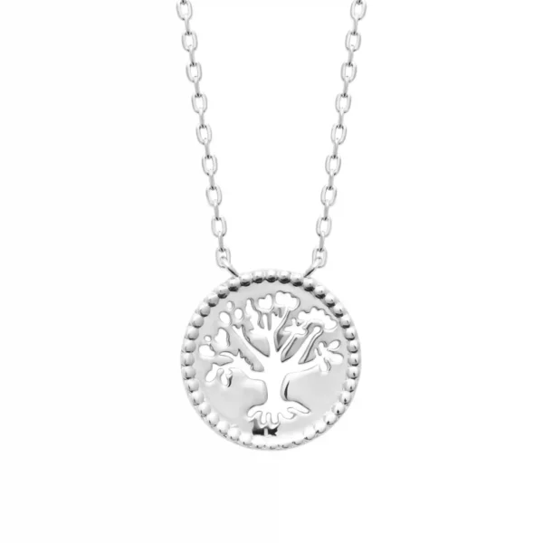 Collier arbre de vie en argent rhodié Collier arbre de vie en argent rhodié