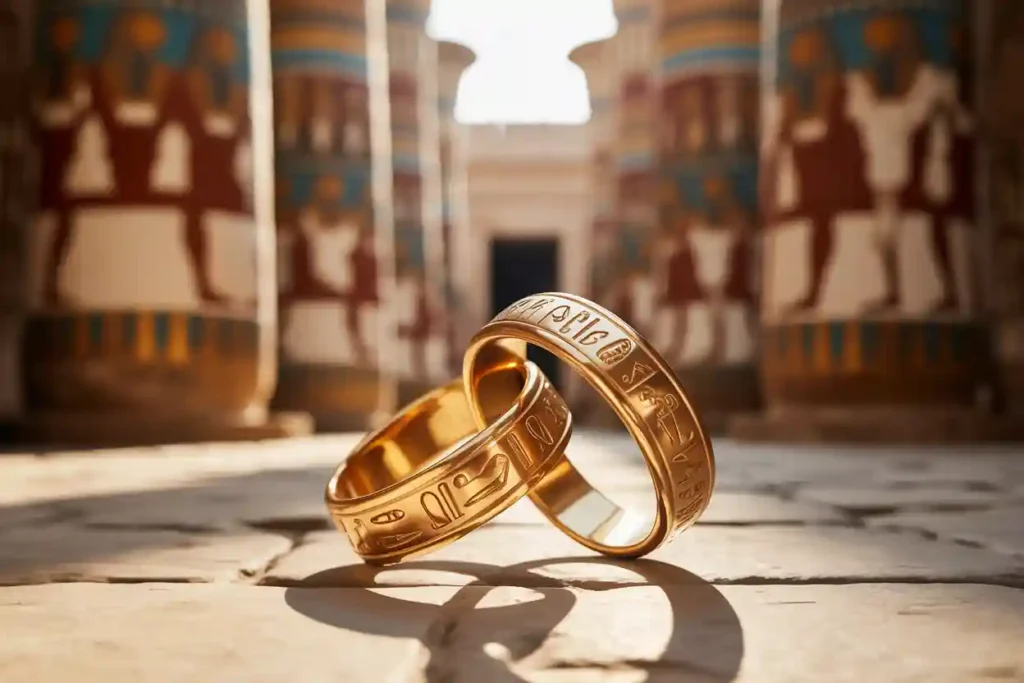 anneaux entrelacés égyptiens