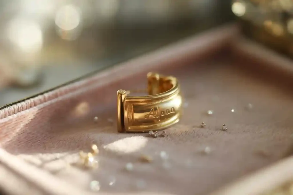 demi-créole en plaqué or