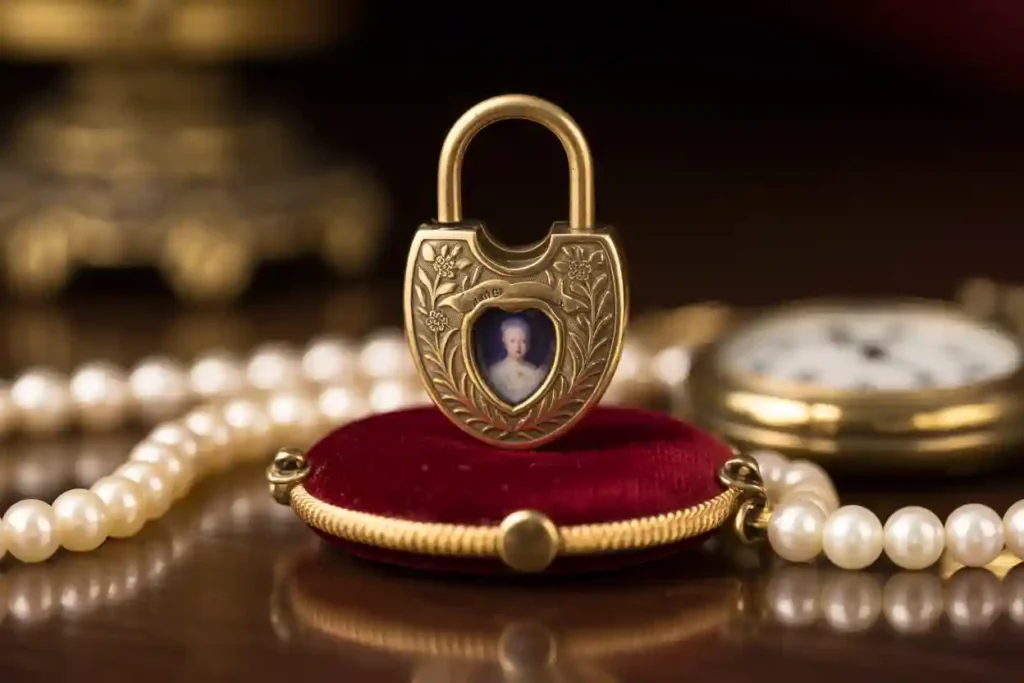 pendentif cadenas victorien