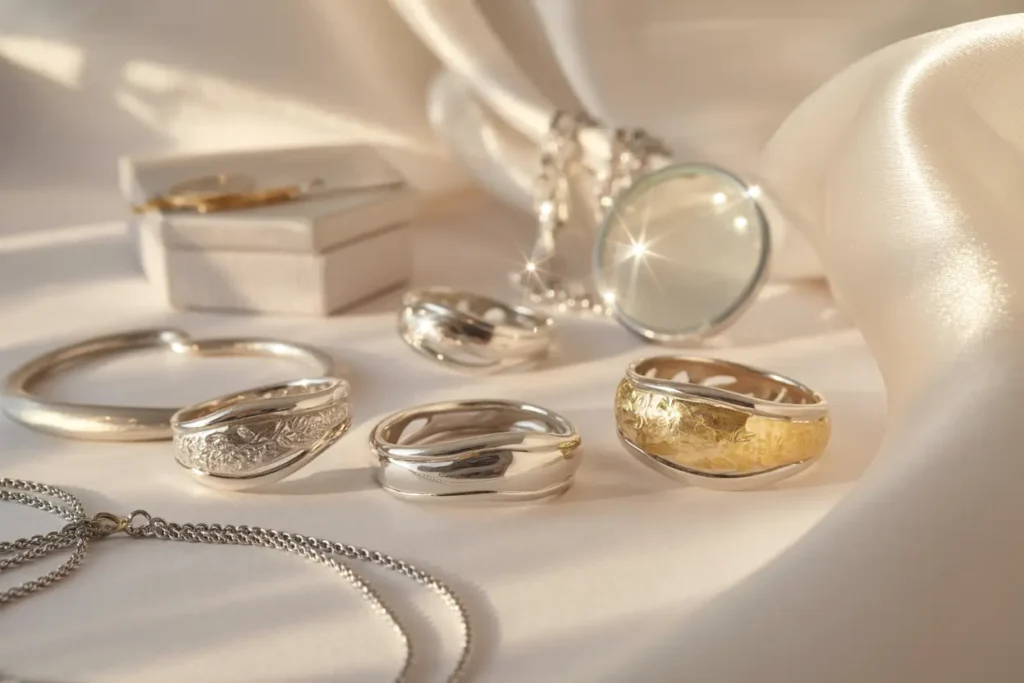bijoux en argent préservés de l'action du temps