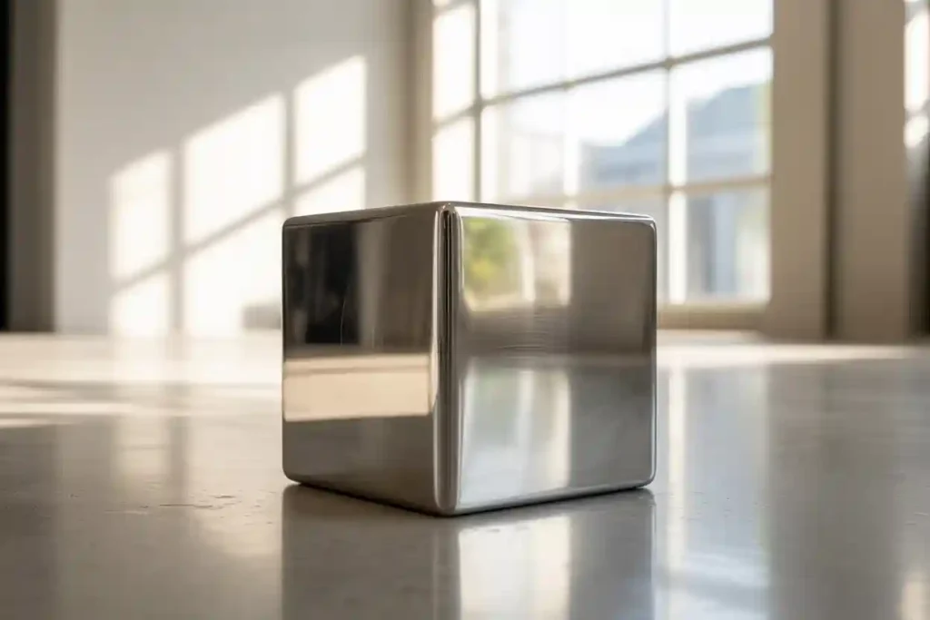 cube en acier inoxydable