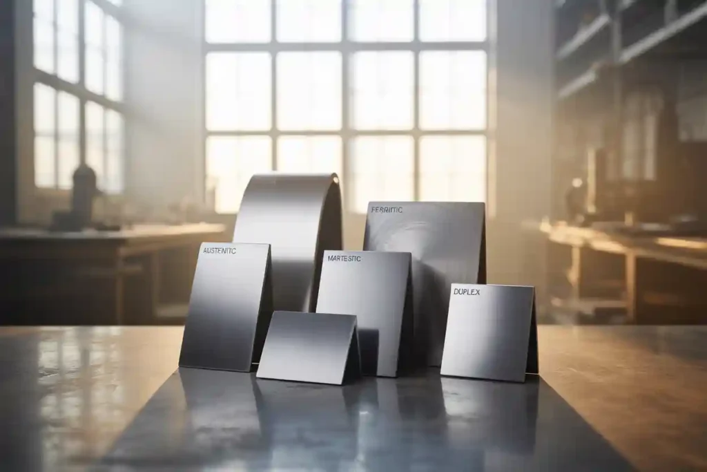 plusieurs aciers inoxydables