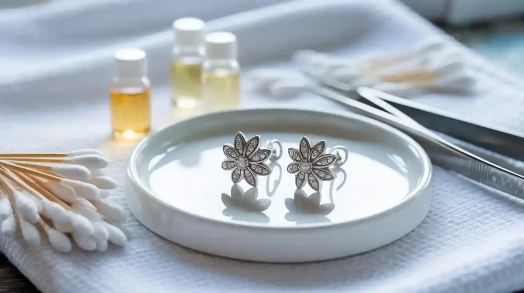 ustensiles pour retrait des boucles d'oreilles médicales