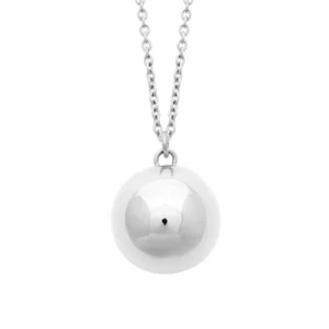 Collier sautoir bola acier inoxydable