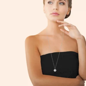Collier sautoir bola acier inoxydable