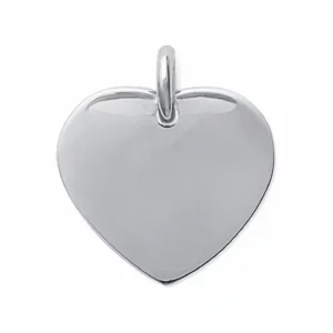 Pendentif cœur personnalisable acier inoxydable
