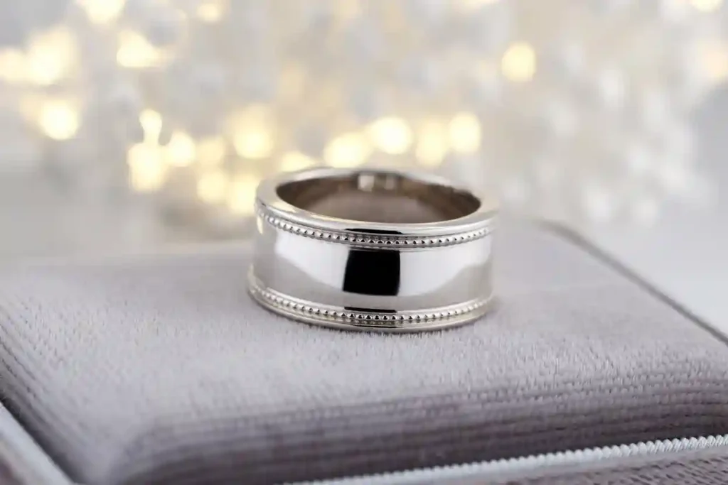 bague en argent rhodié