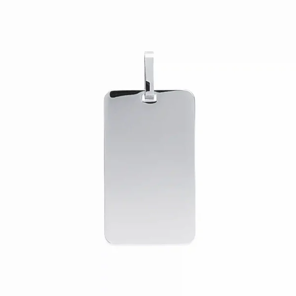 pendentif médaille rectangulaire acier inoxydable pendentif médaille rectangulaire acier inoxydable