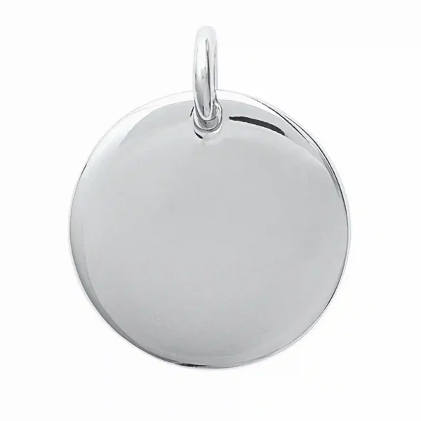 pendentif médaille ronde acier inoxydable pendentif médaille ronde acier inoxydable