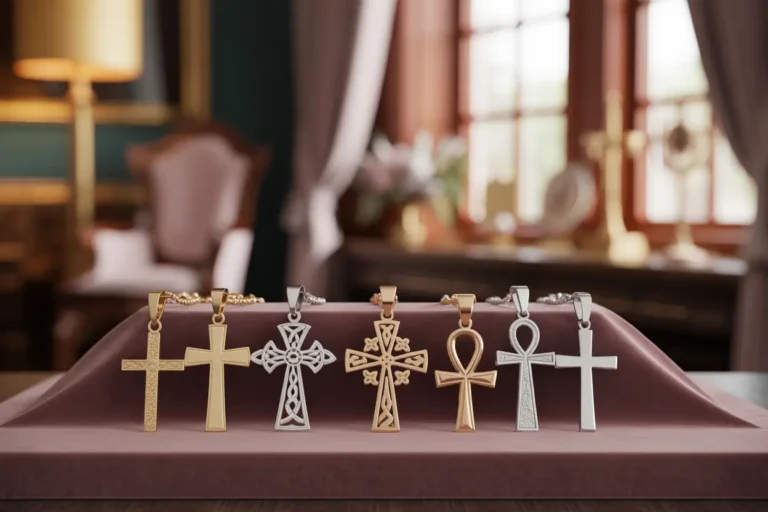 plusieurs pendentifs croix