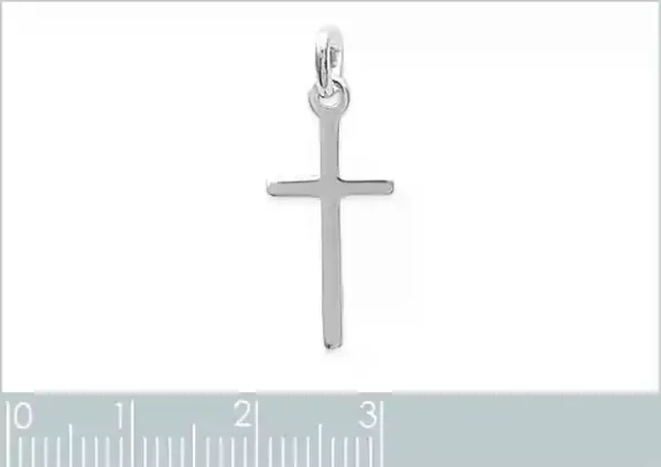 Pendentif jolie croix argent rhodié Pendentif jolie croix argent rhodié