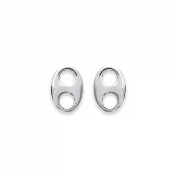 Clous d'oreilles 8 argent rhodié Clous d'oreilles 8 argent rhodié