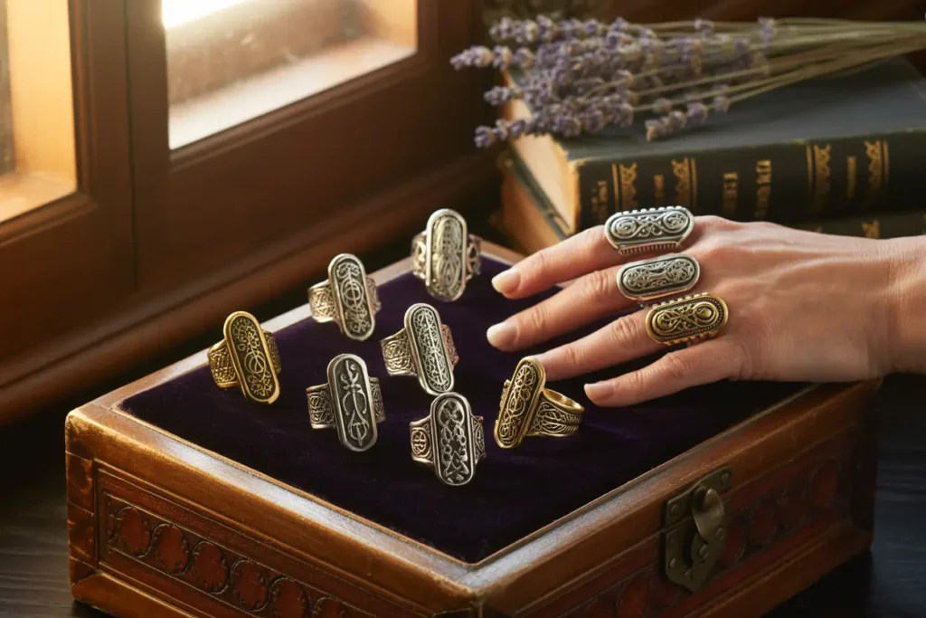 bagues longues et bagues armure