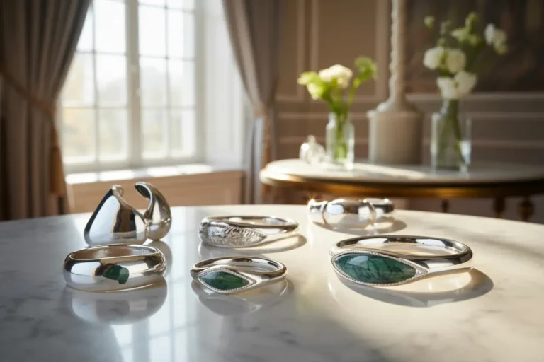 bracelets joncs en argent