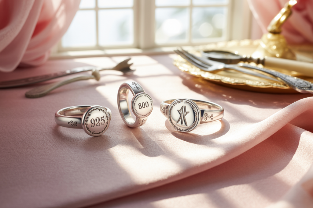 bagues argent 800 et 925