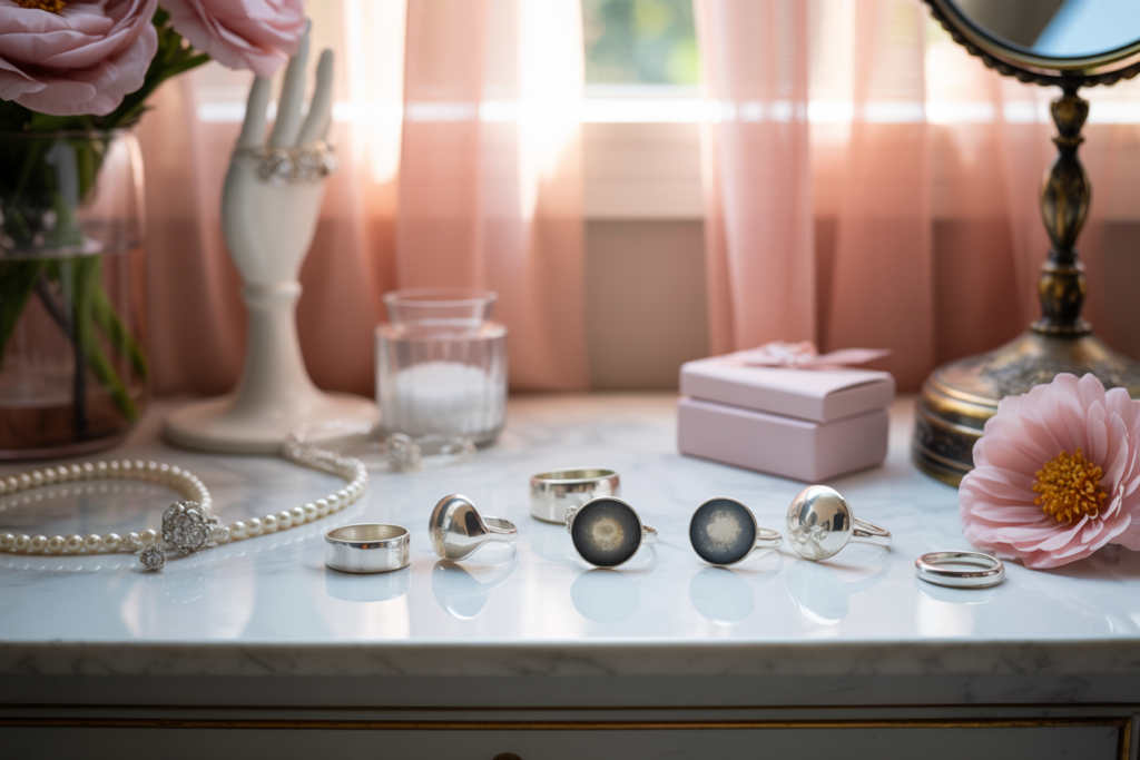 bijoux en argent oxydés